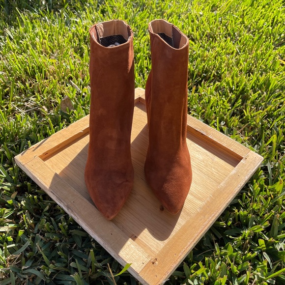 AQUATALIA Sierra Weatherproof Suede Leather Ginger women 8.5 New - Picture 7 of 12